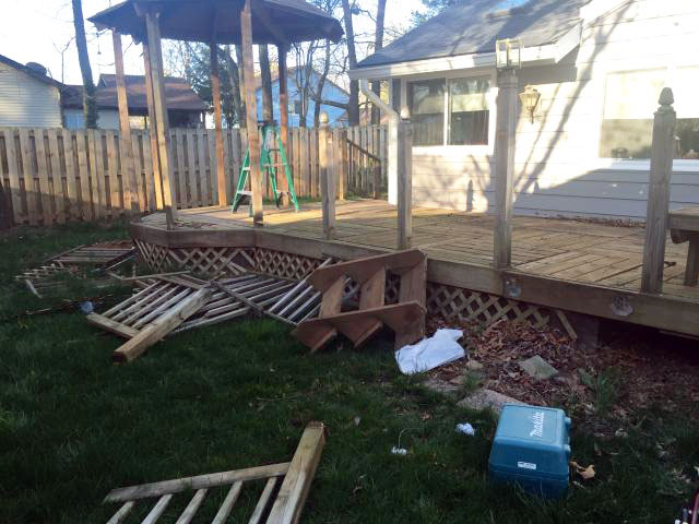 Deck Demolition in Fairfax County